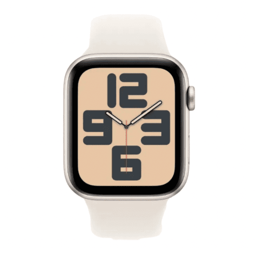 Apple Watch SE (Gen 2) 40mm GPS Starlight Aluminium Case with Starlight Sport Band S/M